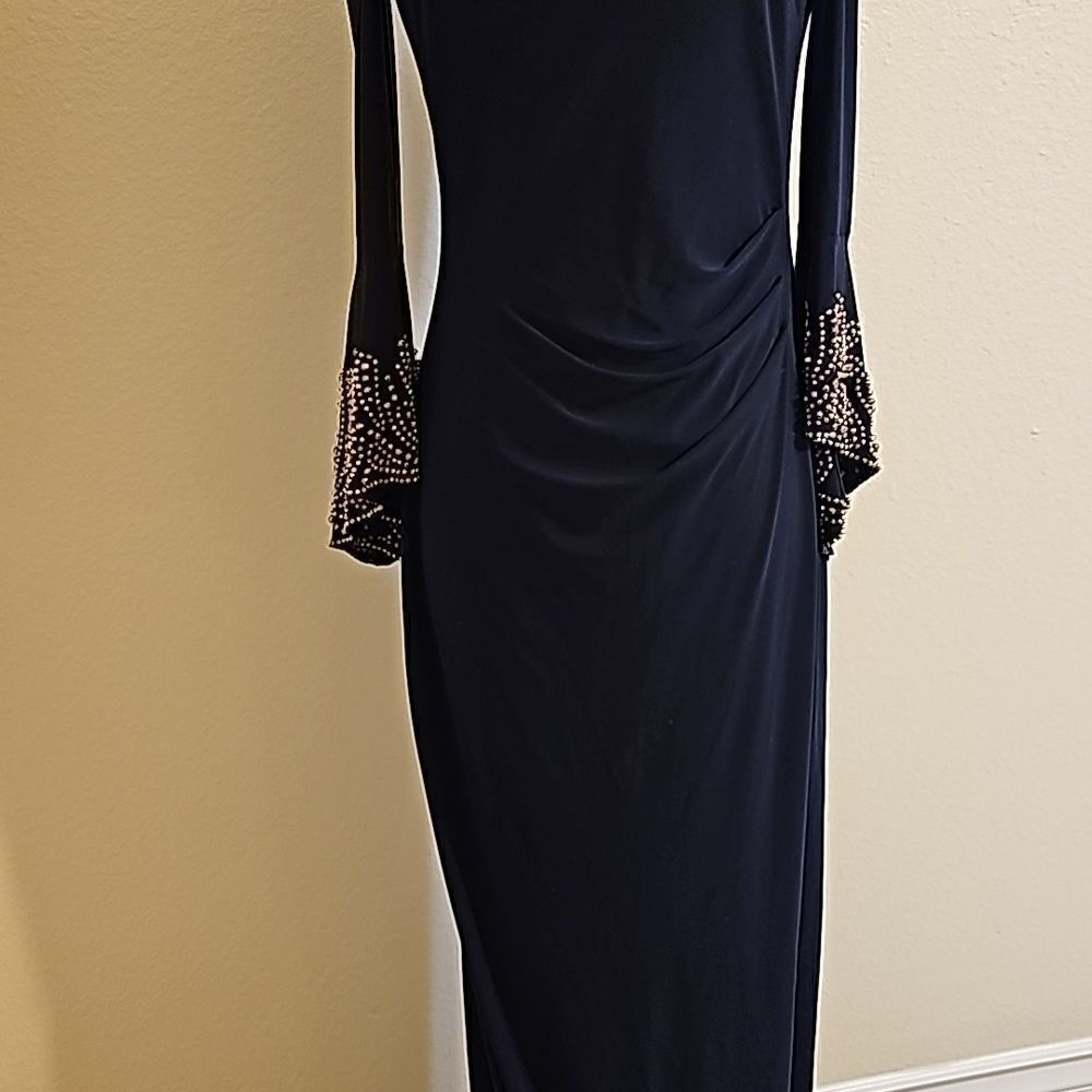 Betsy and Adam Embellished Cold Shoulder Dress size 6 - Picture 3 of 15